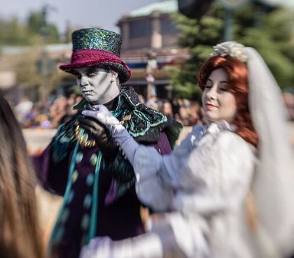 Spukhaus Figuren Phantom Manor Attraktion Disneyland Paris