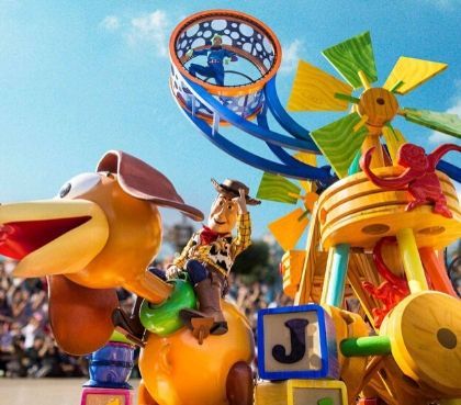 Toy Story in Stars on Parade Disneyland